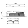 Автокондиционер Dometic FreshJet FJX4 2200 (220V, 2200 Вт с вент панелью)